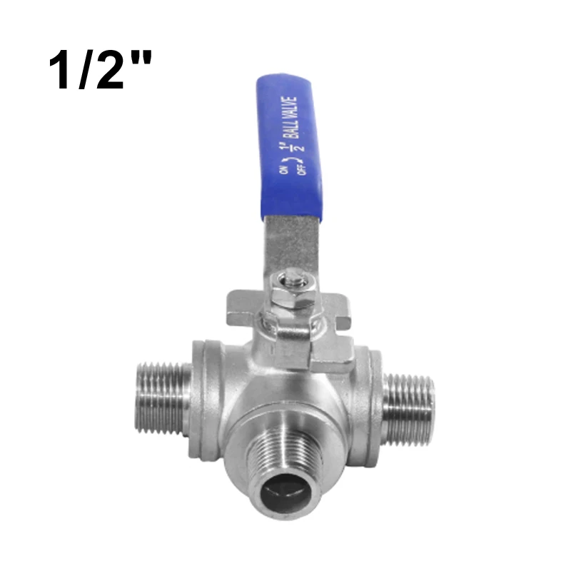1/2" Male Thread Three 3 Way Ball Valve DN15 Stainless Steel 304 Valve Handle Valves L T Port
1/2" Male Thread Three 3 Way Ball Valve DN15 Stainless Steel 304 Valve Handle Valves L T Port