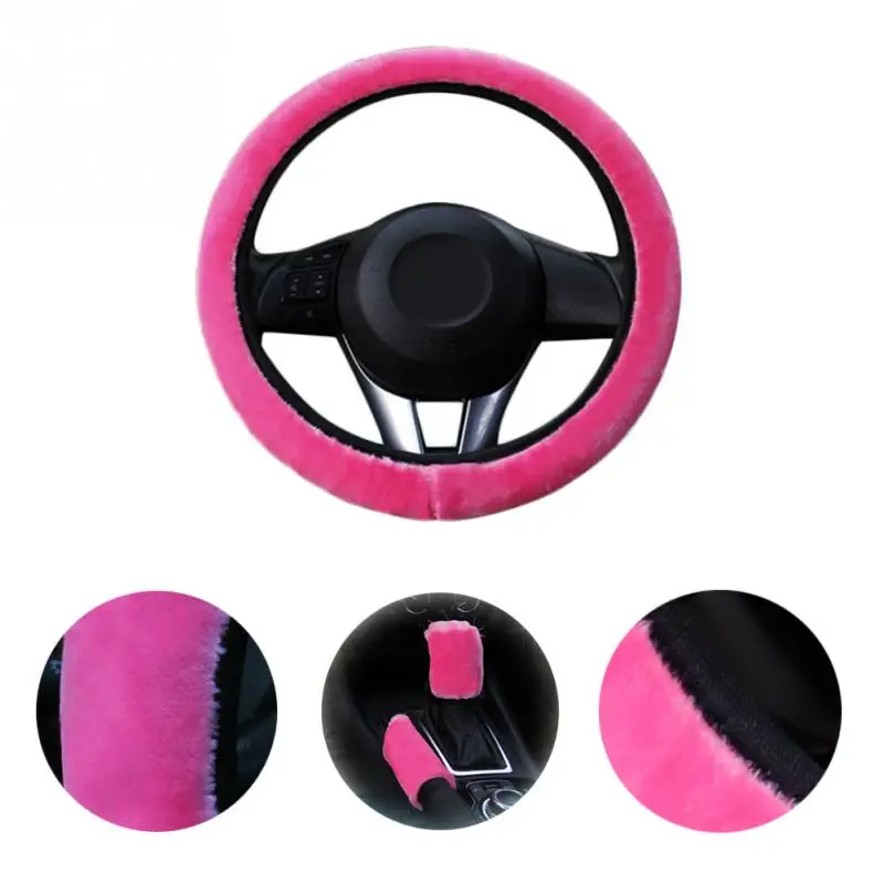 1 set Plush Fur Car Steering Wheel Cover + Handbrake cover + car Automatic Covers / Warm Super thick Plush Gearshift Collar #GM0
1 set Plush Fur Car Steering Wheel Cover + Handbrake cover + car Automatic Covers / Warm Super thick Plush Gearshift Collar #GM0