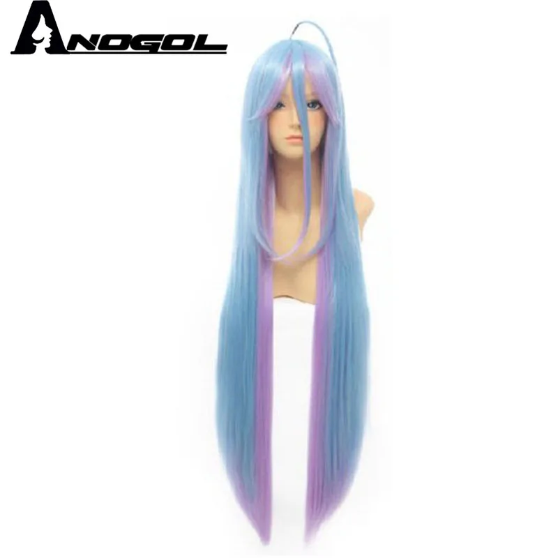 Anogol Two Tones No Game Natural No Life Long Straight Blue Mix Purple Synthetic Costume Cosplay Wig For Party
Anogol Two Tones No Game Natural No Life Long Straight Blue Mix Purple Synthetic Costume Cosplay Wig For Party