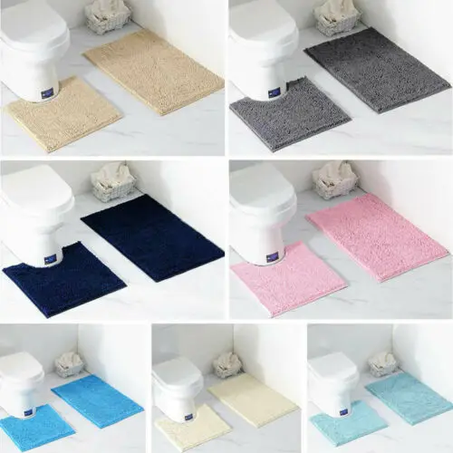 Faroot 2pc Set Bath Soft Mats Chenille Washable 100% Cotton Anti-Slip Rig Piece Toilet Bathroom Shower
Faroot 2pc Set Bath Soft Mats Chenille Washable 100% Cotton Anti-Slip Rig Piece Toilet Bathroom Shower