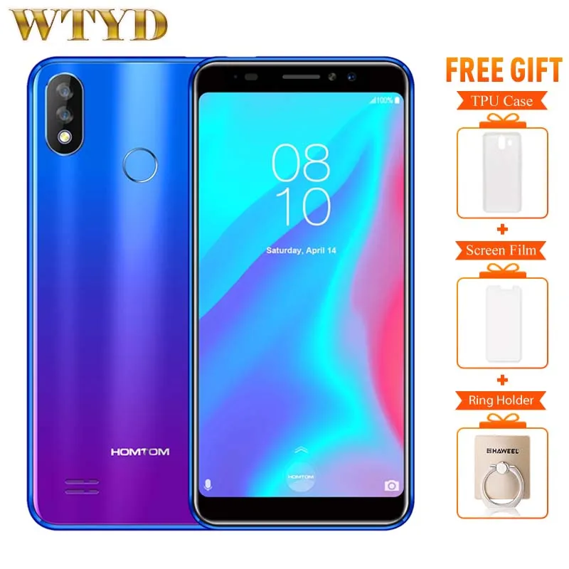 Original HOMTOM C8 4G Mobile Phone Android 8.1 2GB RAM 16GB ROM MTK6739 Quad Core Smartphone Dual SIM 5.5" 640*1280 Cell Phone
Original HOMTOM C8 4G Mobile Phone Android 8.1 2GB RAM 16GB ROM MTK6739 Quad Core Smartphone Dual SIM 5.5" 640*1280 Cell Phone