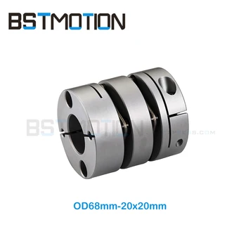 Double Disc Coupler OD68mm 20mm to 20mm Motor shaft disk coupling for CNC Router
Double Disc Coupler OD68mm 20mm to 20mm Motor shaft disk coupling for CNC Router