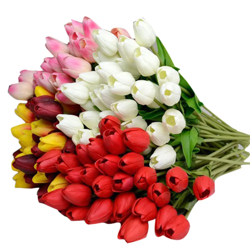 10 Pcs beauty Real touch flowers latex Tulips flower Artificial Bouquet Fake flower bridal bouquet decorate flowers for wedding
10 Pcs beauty Real touch flowers latex Tulips flower Artificial Bouquet Fake flower bridal bouquet decorate flowers for wedding