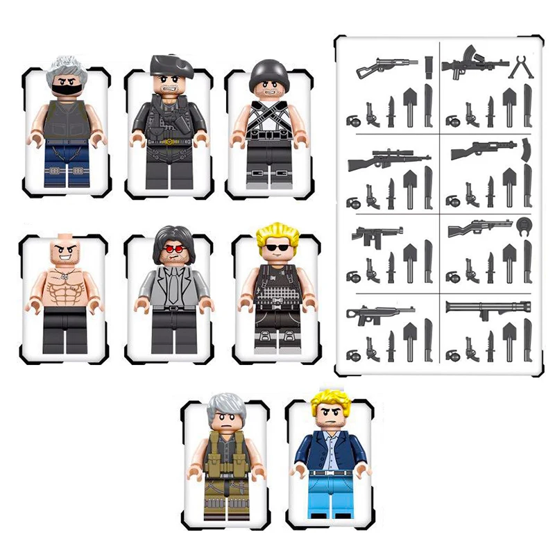 Special Forces Military Random 4Pcs SWAT Army Weapon Soldier Mercenary Building Blocks Compatible LegoING Toy Children Gift
Special Forces Military Random 4Pcs SWAT Army Weapon Soldier Mercenary Building Blocks Compatible LegoING Toy Children Gift