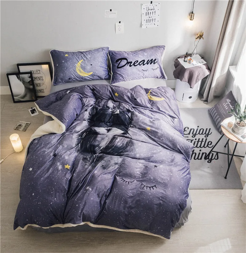 Luxury Soft Cashmere bedding set gray duvet cover sets warm winter bed linen bedclothes double bed
Luxury Soft Cashmere bedding set gray duvet cover sets warm winter bed linen bedclothes double bed