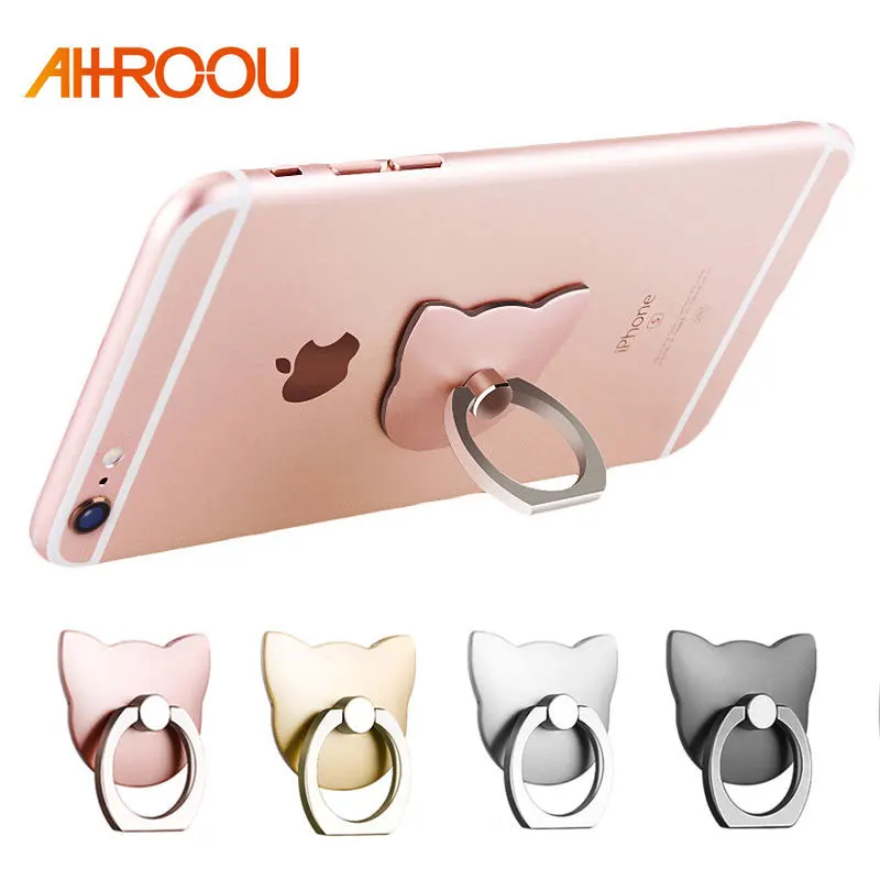 AHHROOU 360 Degree Finger Ring Cat Ring Cute cartoon Mobile Phone Smartphone Stand Holder For all Phone Luxury Couple Models
AHHROOU 360 Degree Finger Ring Cat Ring Cute cartoon Mobile Phone Smartphone Stand Holder For all Phone Luxury Couple Models