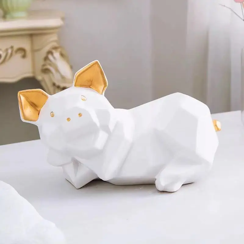 New Nordic Minimalist Ceramic Pig House Model House Fashion Home Decoration Creative Ornament Crafts Miniature Figurines
New Nordic Minimalist Ceramic Pig House Model House Fashion Home Decoration Creative Ornament Crafts Miniature Figurines
