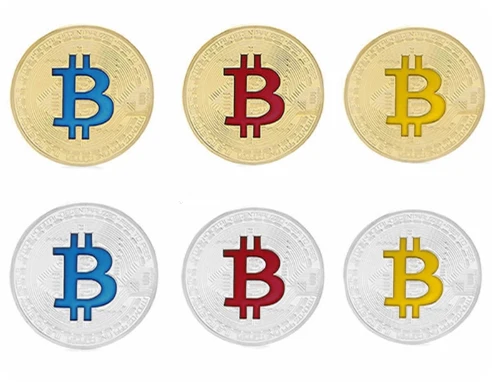 2018 позолоченные/посеребренные Биткоин памятные монеты Коллекционная Коллекция