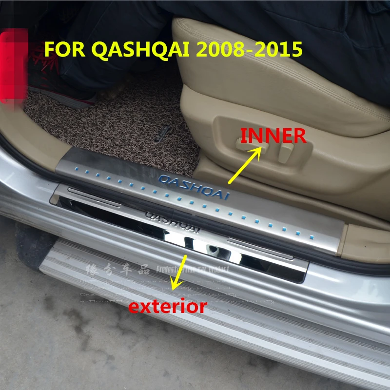 Накладка на порог из нержавеющей стали для NISSAN QASHQAI 2008 09 10 11 12 17|door sill|steel door sillscuff