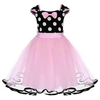 

Cute Baby Kids Girls Minnie Dress Birthday Cake Smash Polka Dot Tutu Dress Mickey Mouse Cosplay Party Kids Dresses for Girls