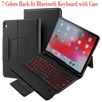 Portable Slim Fit leather Protective Case with 7 Colors Back-lit Wireless Bluetooth Keyboard Cover for 2017 2018 new ipad 9.7/
Portable Slim Fit leather Protective Case with 7 Colors Back-lit Wireless Bluetooth Keyboard Cover for 2017 2018 new ipad 9.7/