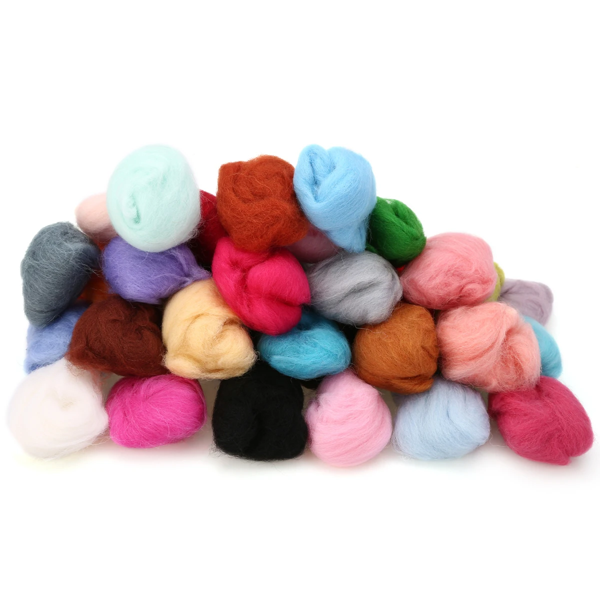 3g 40 Colors Soft Merino Felting Wool Tops Roving Wool Fibre for DIY Needle Felting & Wet Felting Spinning Sewing Mayitr