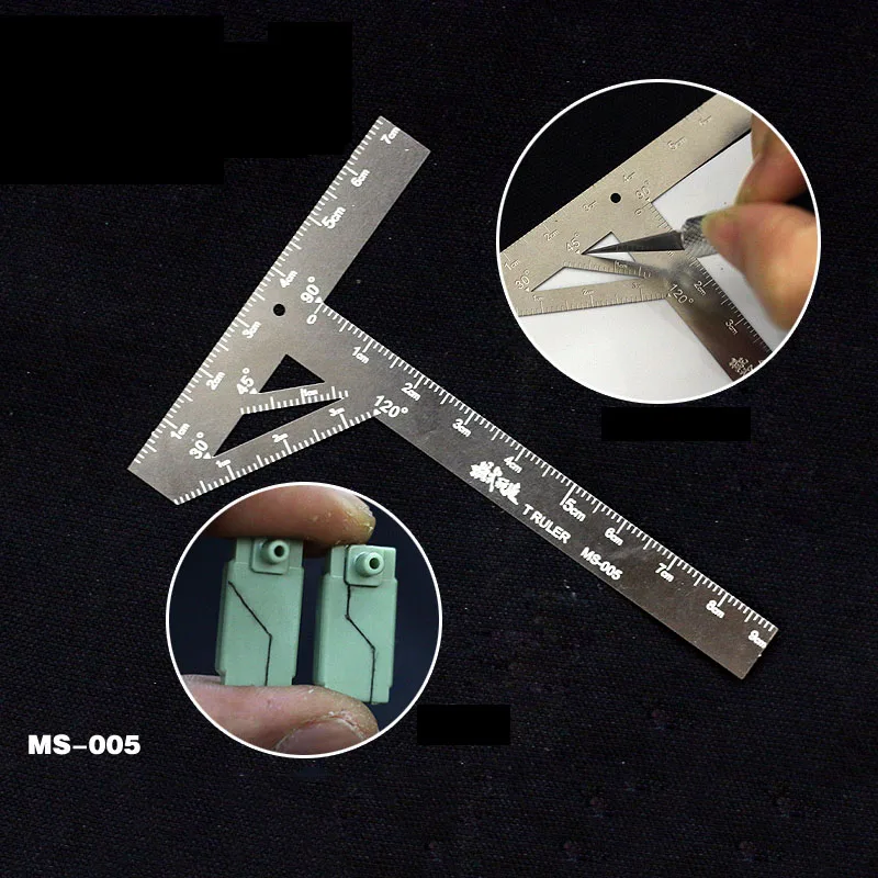 Detailed Retrofit and Cutting MS005 Military Model of Stainless Steel T-ruler ABS Rubber Plate
Detailed Retrofit and Cutting MS005 Military Model of Stainless Steel T-ruler ABS Rubber Plate