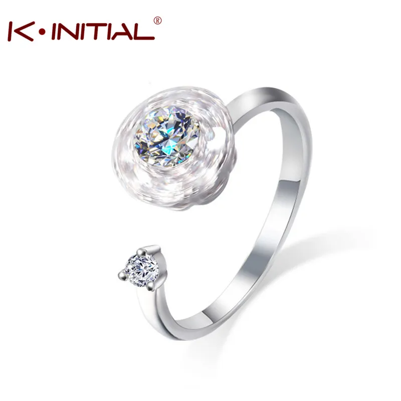 Kinitial New Rotating Ring Cute Design Flexible Sparkling Round CZ Crystal Rings For Women Adjustable Finger Knuckle Jewelry
Kinitial New Rotating Ring Cute Design Flexible Sparkling Round CZ Crystal Rings For Women Adjustable Finger Knuckle Jewelry