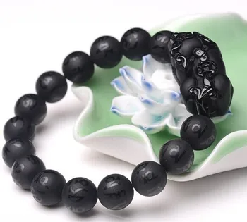 3A genuine natural black tourmaline Tigereye Scrub bracelet with Obsidian brave men fashion crystal jewelry Mantra six words
3A genuine natural black tourmaline Tigereye Scrub bracelet with Obsidian brave men fashion crystal jewelry Mantra six words