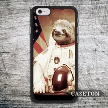Astronaut Sloth Funny Case For iPhone 7 6 6s Plus 5 5s SE 5c and For iPod 5 High Quality Classic Protective Cover Wholesale