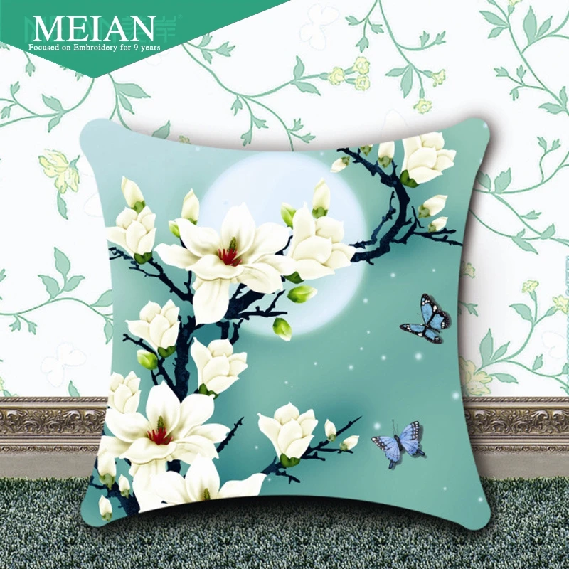 Meian, Flowers 3D accurate printing cross stitch pillow on a new jade orchid living room sofa cushion pillow pillow Needlework 
Meian, Flowers 3D accurate printing cross stitch pillow on a new jade orchid living room sofa cushion pillow pillow Needlework