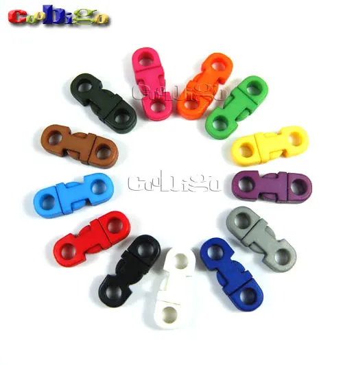 20pcs Paracord Bracelet 5mm Cord Side Release Buckle Plastic Clip