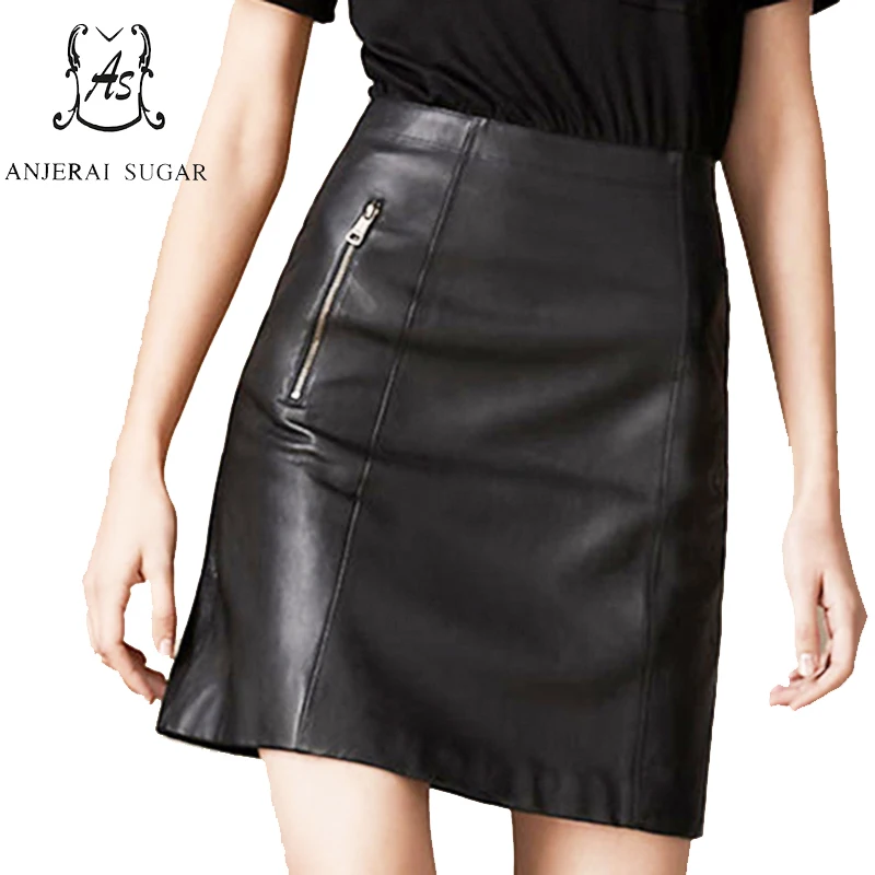 spring autumn genuine leather short skirts womens Black sexy slim OL office Package hip skirt sheepskin leather female skirt
spring autumn genuine leather short skirts womens Black sexy slim OL office Package hip skirt sheepskin leather female skirt