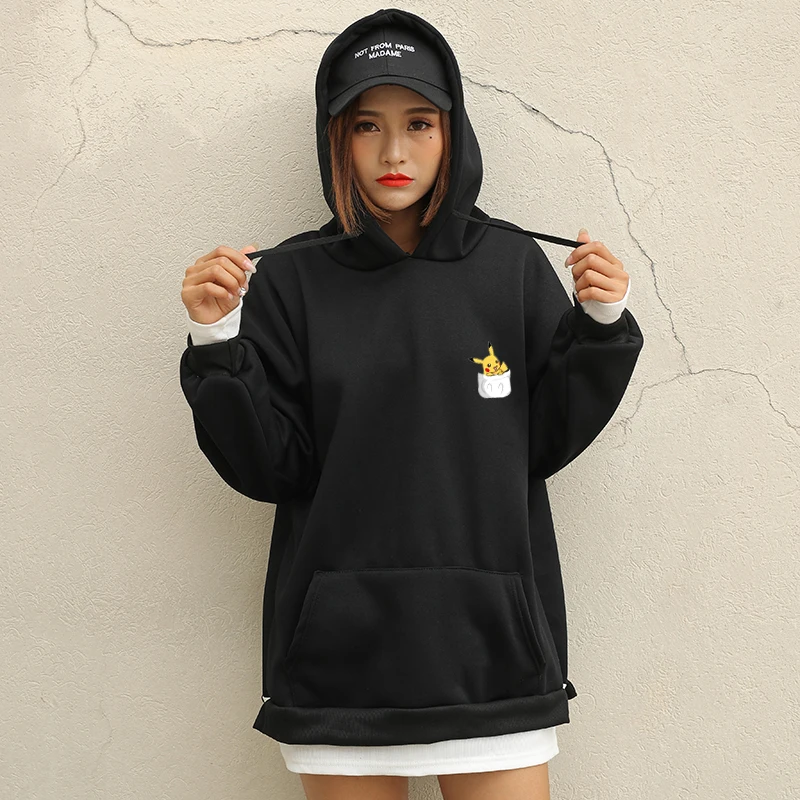 Harajuku Hoodie Sweatshirt Women Streetwear Autumn Casual Loose Fleece Fashion Spell Color Kawaii Cartoon Pikachu Korean Clothes
Harajuku Hoodie Sweatshirt Women Streetwear Autumn Casual Loose Fleece Fashion Spell Color Kawaii Cartoon Pikachu Korean Clothes