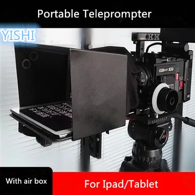 YISHI 10-inch Folding Portable Version of The Teleprompter for Mobile Phone Tablet Ipad News Interview Live Speech Teleprompter
YISHI 10-inch Folding Portable Version of The Teleprompter for Mobile Phone Tablet Ipad News Interview Live Speech Teleprompter