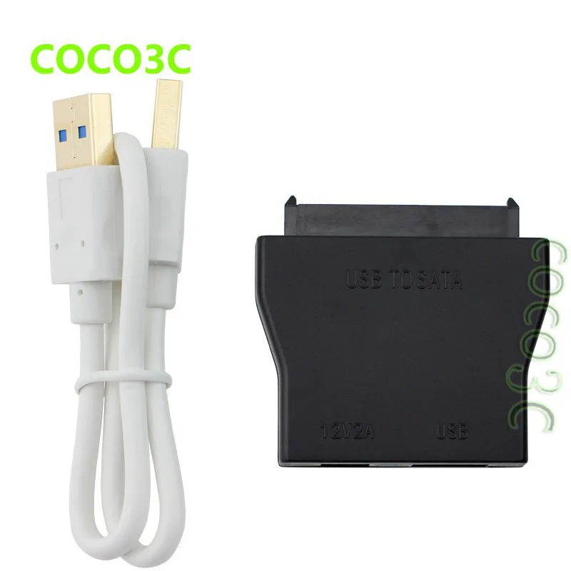 USB3.0 To 2.5 3.5 SATA3.0 SSD HDD Adapter USB 3.0 to SATA 6Gbs Drive Cable (3)