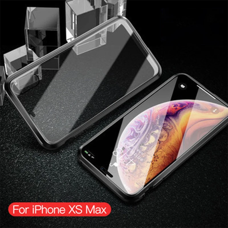 Double-Sided Phone Case Glass Magnetic Adsorption Metal Frame Tempered Cover Full Body Case Phone Protector For iphone
Double-Sided Phone Case Glass Magnetic Adsorption Metal Frame Tempered Cover Full Body Case Phone Protector For iphone