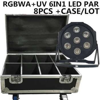 8pcs/ RGBWA+UV led Par light +Flight Case dmx512 control rgbwa+uv 6in1 par led disco lights professional dj equipment
8pcs/ RGBWA+UV led Par light +Flight Case dmx512 control rgbwa+uv 6in1 par led disco lights professional dj equipment