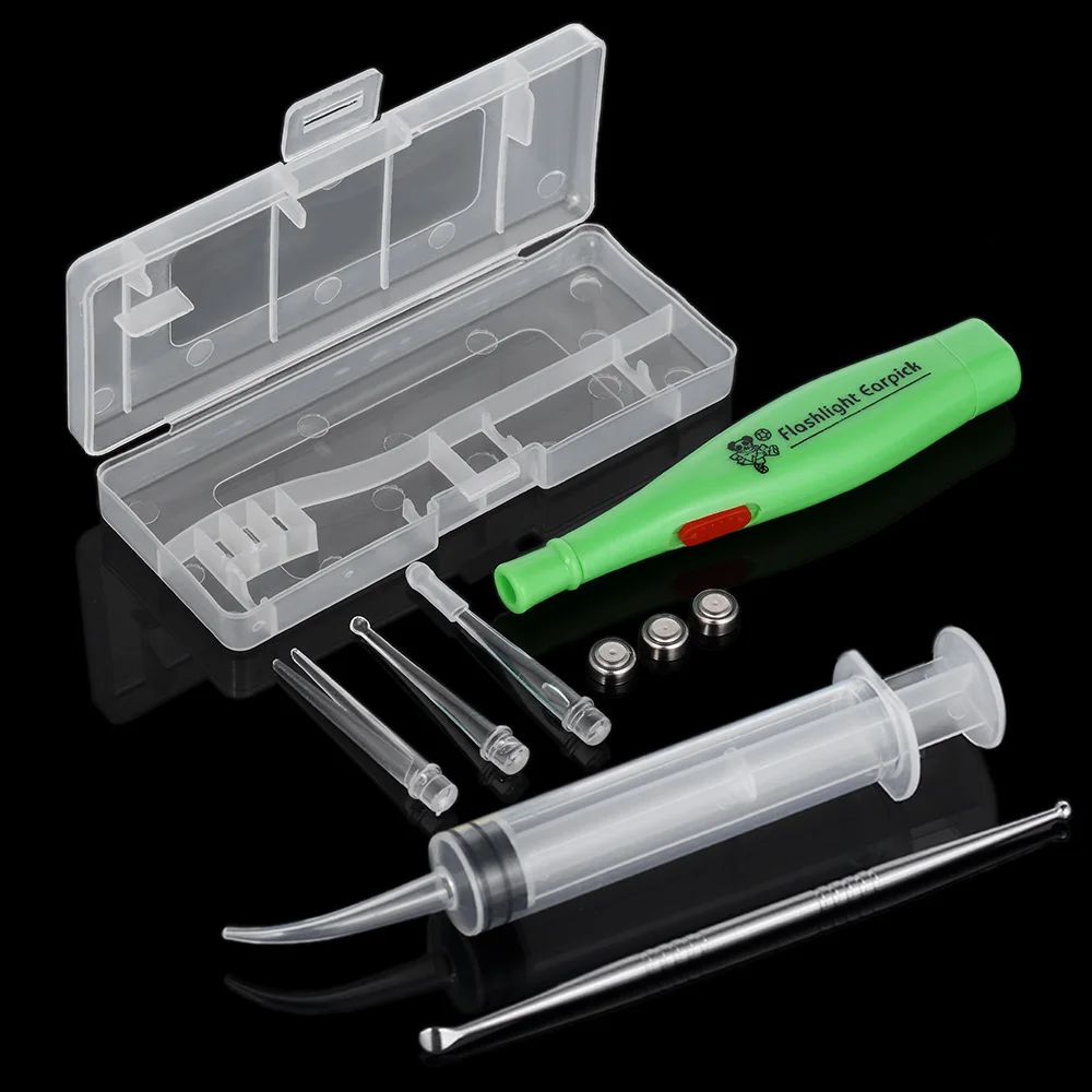 Tonsil Stone Remover Tool LED Light Earpick Stainless Steel Earwax Remover 3 Tips Irrigator Clean Ear Care Wax Cleaning Tools
Tonsil Stone Remover Tool LED Light Earpick Stainless Steel Earwax Remover 3 Tips Irrigator Clean Ear Care Wax Cleaning Tools