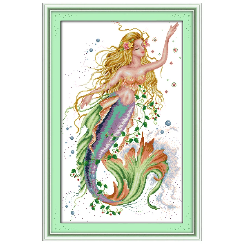 The Mermaid(2) Patterns Counted Cross Stitch 11 14CT Cross Stitch Sets Wholesale Chinese Cross-stitch Kits Embroidery Needlework
The Mermaid(2) Patterns Counted Cross Stitch 11 14CT Cross Stitch Sets Wholesale Chinese Cross-stitch Kits Embroidery Needlework