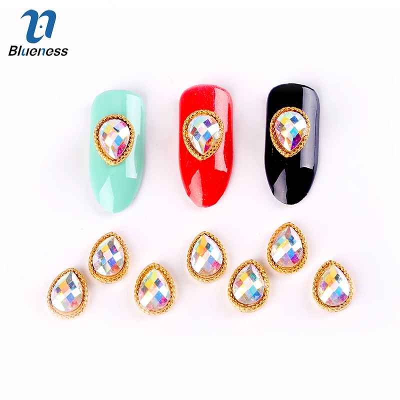Blueness Alloy Rhinestones For Nails Art Decorations UV Gel Polish Manicure Water Droplets Design 3D Gold Accessories 10Pcs/lot
Blueness Alloy Rhinestones For Nails Art Decorations UV Gel Polish Manicure Water Droplets Design 3D Gold Accessories 10Pcs/lot