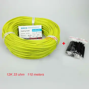 110m 12K Infrared Floor Heating Cable System Carbon Fiber Electric Hotline Wire 3mm Rubber, Can DIY Electric Blanket
110m 12K Infrared Floor Heating Cable System Carbon Fiber Electric Hotline Wire 3mm Rubber, Can DIY Electric Blanket