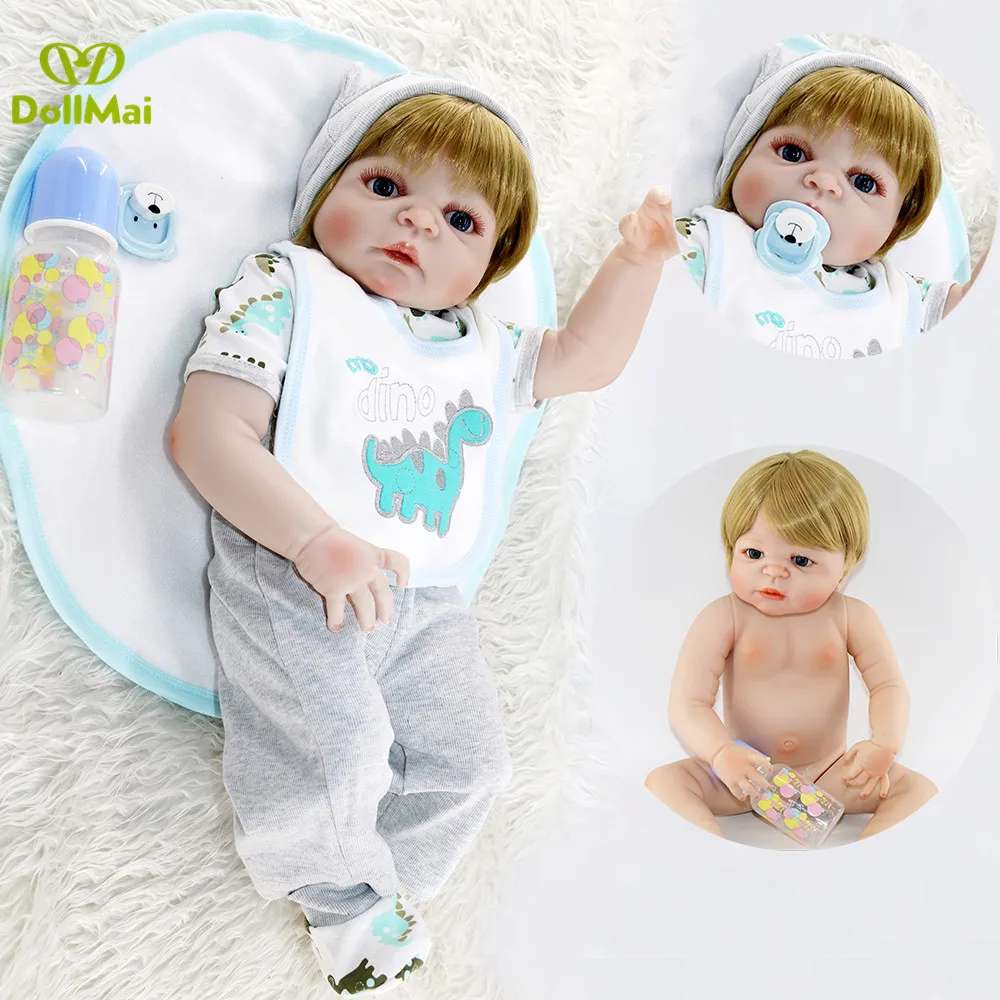 DollMai Reborn full silicone baby boy girl dolls 23" real baby alive dolls gift child Reborn com corpo de silicone menino
DollMai Reborn full silicone baby boy girl dolls 23" real baby alive dolls gift child Reborn com corpo de silicone menino