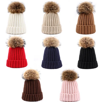 2018 Fashion High Quality Raccoon Fur Pompom Ladies Knit Beanie Hats Winter Woman Hat Woman Wool Soft Cap Beanies Skullies Bone
2018 Fashion High Quality Raccoon Fur Pompom Ladies Knit Beanie Hats Winter Woman Hat Woman Wool Soft Cap Beanies Skullies Bone