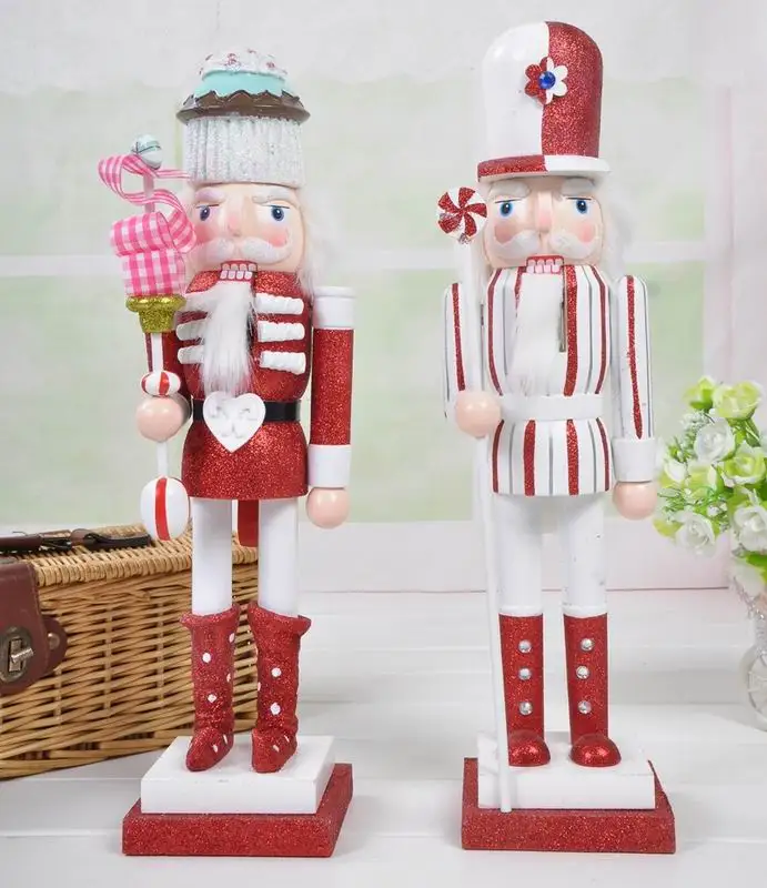 New 2pcs 1Set 38Cm High Christmas Holiday Nutcracker Cake Lollipop Vintage German Wooden Table Walnut Toy Zakka Dolls
New 2pcs 1Set 38Cm High Christmas Holiday Nutcracker Cake Lollipop Vintage German Wooden Table Walnut Toy Zakka Dolls