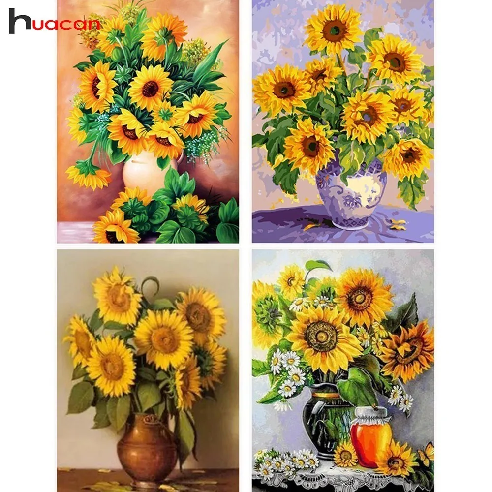 Huacan Diamond Embroidery Sunflowers 5D DIY Diamond Painting Full Square Cross Stitch Flower Rhinestones Mosaic Home Decoration
Huacan Diamond Embroidery Sunflowers 5D DIY Diamond Painting Full Square Cross Stitch Flower Rhinestones Mosaic Home Decoration