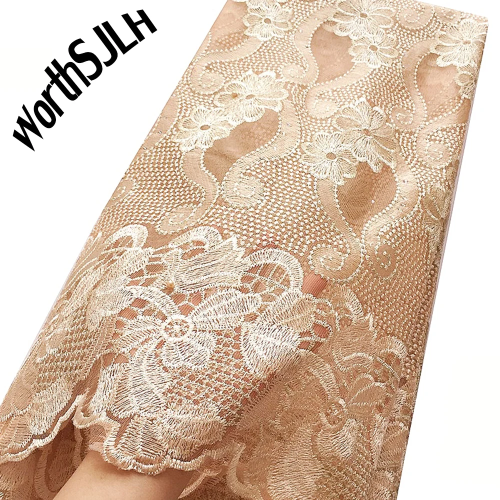 2019 Tulle Nigerian French Lace Fabric With Stones Aso Ebi Mesh African Fabric Lace Material Wedding Gold Lace Fabric For Dress
2019 Tulle Nigerian French Lace Fabric With Stones Aso Ebi Mesh African Fabric Lace Material Wedding Gold Lace Fabric For Dress