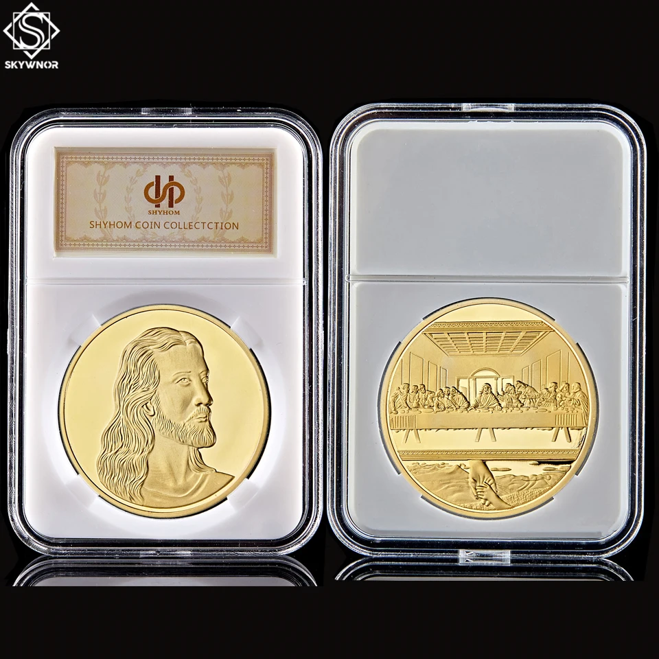 Italian Artist Leonardo Da Vinci Painting Last Supper Gold Commemorative Coin W/ PCCB Display
Italian Artist Leonardo Da Vinci Painting Last Supper Gold Commemorative Coin W/ PCCB Display