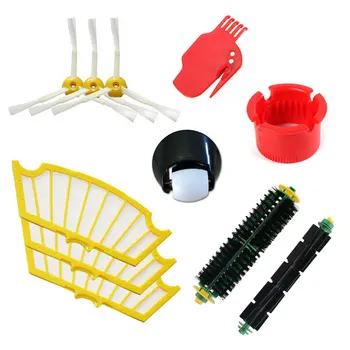 Bristle & Flexible Beater Brush & Side Brush and Filter & Cleaning tool & Caster Wheel for iRobot Roomba 500 Series 520 580
Bristle & Flexible Beater Brush & Side Brush and Filter & Cleaning tool & Caster Wheel for iRobot Roomba 500 Series 520 580