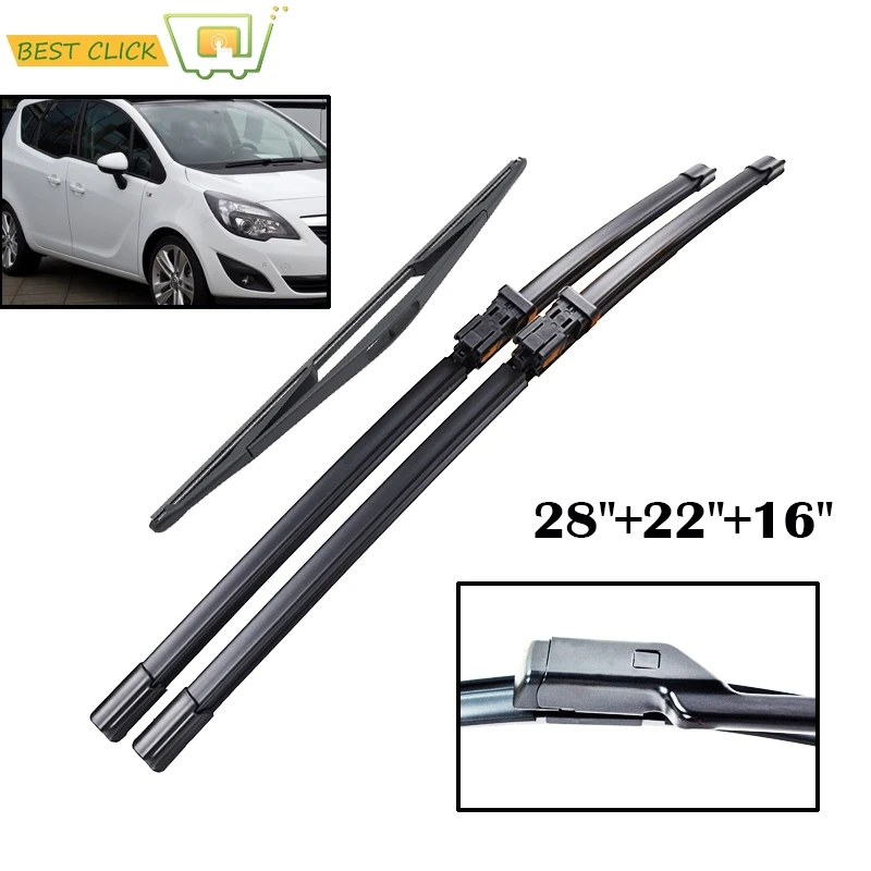 Misima 28"22"16" Windshield Windscreen Wiper Blades For Opel Meriva B 2010-2017 Front Rear Wiper 2016 2015 2014 2013 2012 2011
Misima 28"22"16" Windshield Windscreen Wiper Blades For Opel Meriva B 2010-2017 Front Rear Wiper 2016 2015 2014 2013 2012 2011