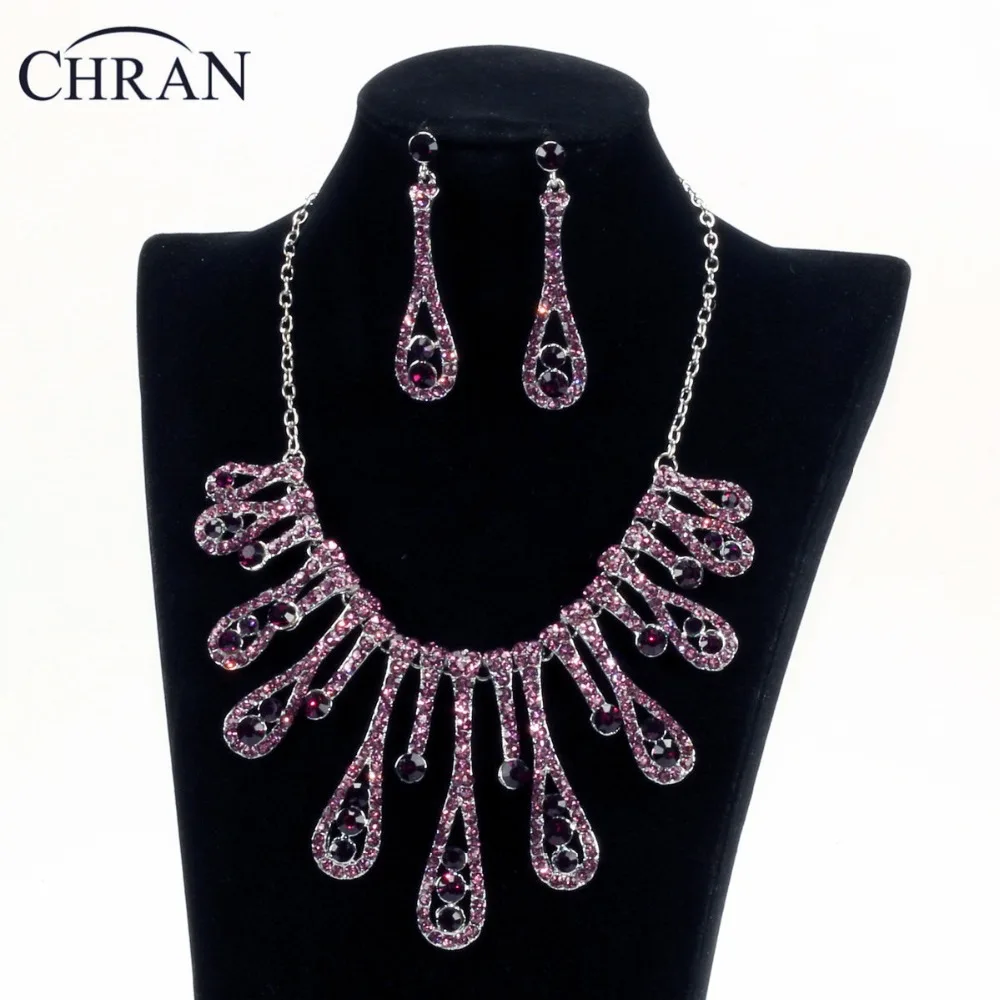 CHRAN Luxury Bridal Jewelry Sets Celebrity Engagement Necklace And Earrings Big Jewelry Set African Beads For Women CRJS127
CHRAN Luxury Bridal Jewelry Sets Celebrity Engagement Necklace And Earrings Big Jewelry Set African Beads For Women CRJS127