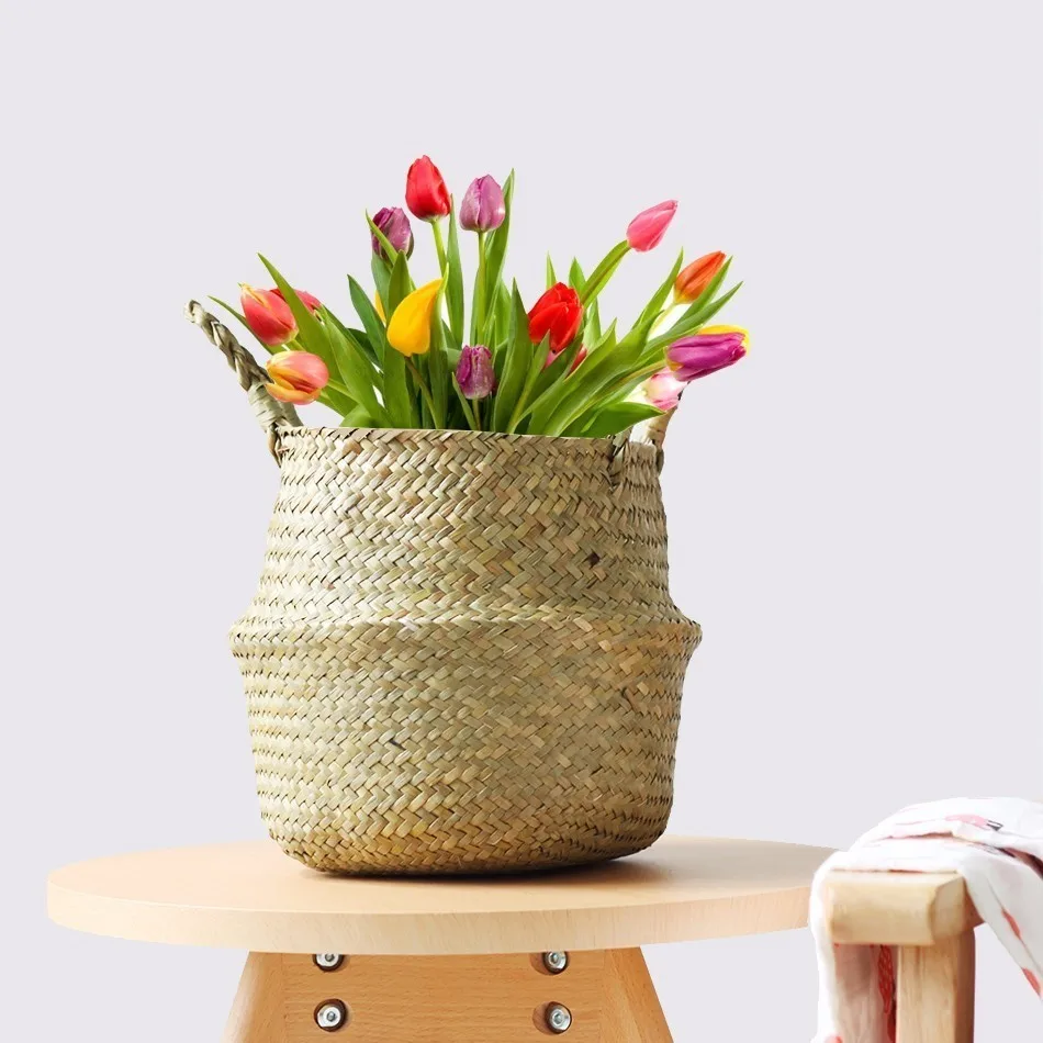 Handmade Rattan Storage Basket Foldable Seagrass Straw Hanging Woven Garden Plant Flower Pot Handle Toy Storage Container
Handmade Rattan Storage Basket Foldable Seagrass Straw Hanging Woven Garden Plant Flower Pot Handle Toy Storage Container