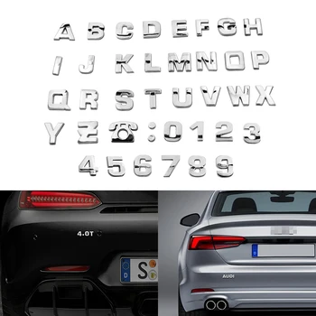 25mm DIY Letters Alphabet Emblem Chrome Car Stickers Digital Badge Automobiles Logo 3D Metal Car Accessories Motorcycle Sticker
25mm DIY Letters Alphabet Emblem Chrome Car Stickers Digital Badge Automobiles Logo 3D Metal Car Accessories Motorcycle Sticker