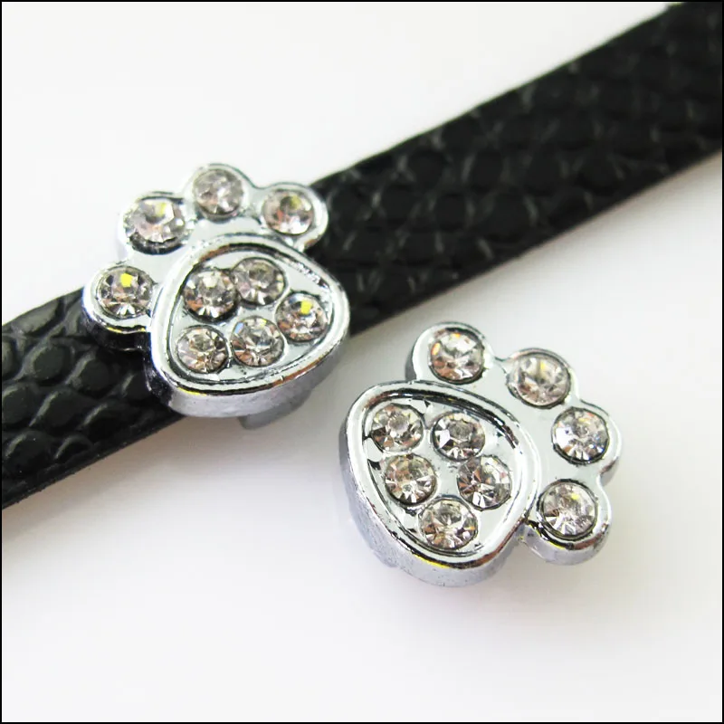 New 4Pcs Crystal Rhinestone Slide Bear Paws Beads Charms Wristband DIY Bracelets 12mm
New 4Pcs Crystal Rhinestone Slide Bear Paws Beads Charms Wristband DIY Bracelets 12mm