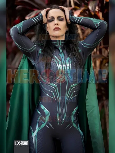 Thor Ragnarok Hela Cosplay Costume Halloween Superhero Zentai Bodysuit With Cape For Adult/ Kids/Custom Made
Thor Ragnarok Hela Cosplay Costume Halloween Superhero Zentai Bodysuit With Cape For Adult/ Kids/Custom Made