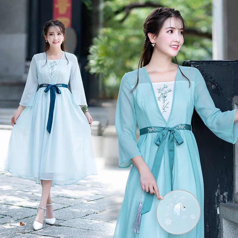 Chinese Ancient Fairy Cosplay Costumes National Hanfu Lady summer Korean dance dress Traditional Oriental Clothing For Women
Chinese Ancient Fairy Cosplay Costumes National Hanfu Lady summer Korean dance dress Traditional Oriental Clothing For Women