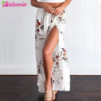 Sexy Side Split Wide Leg Pants Women Summer Boho Print Chiffon Pants Trousers Beach Pantalon Femme High Waist Floral Loose Pants
Sexy Side Split Wide Leg Pants Women Summer Boho Print Chiffon Pants Trousers Beach Pantalon Femme High Waist Floral Loose Pants