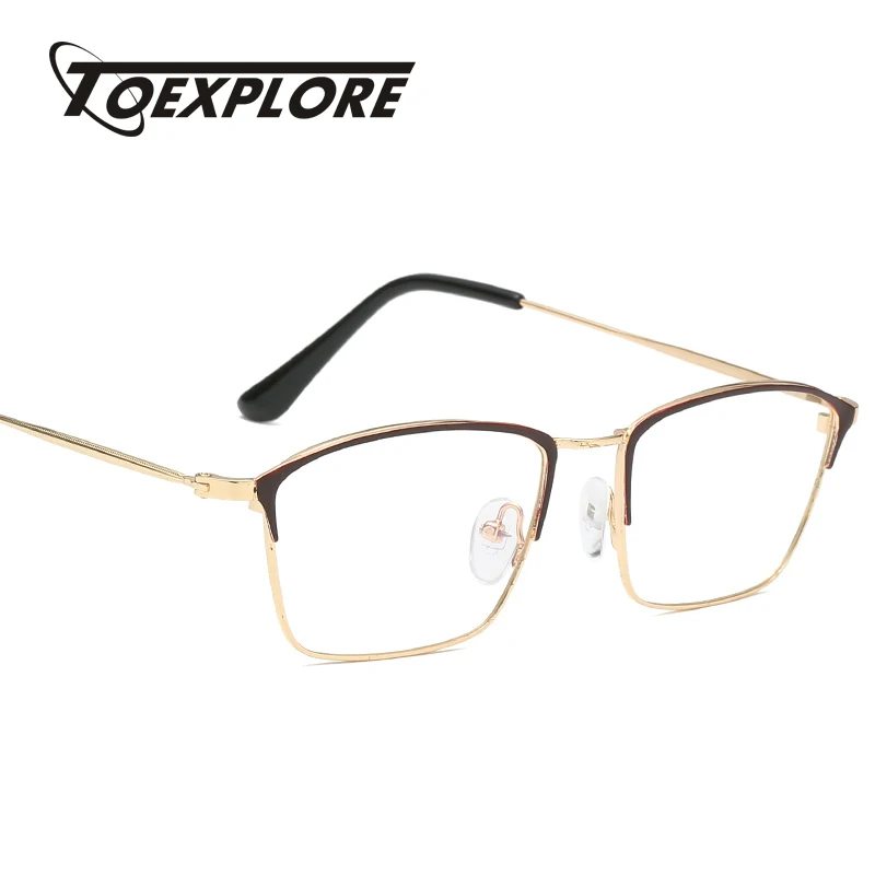 TOEXPLORE Fashion Metal Eyewear Frame Men Women Optical Frames Vintage Retro Shades Brand Designer Transparent Lens high quality
TOEXPLORE Fashion Metal Eyewear Frame Men Women Optical Frames Vintage Retro Shades Brand Designer Transparent Lens high quality