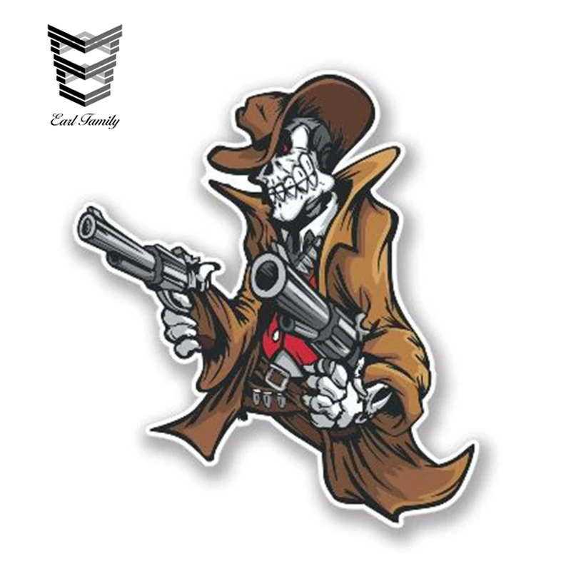EARLFAMILY 13cm x 10cm Car Sticker Cowboy Skull Vinyl Decal Laptop Travel Luggage Graphics Cartoon Car Styling Accessories
EARLFAMILY 13cm x 10cm Car Sticker Cowboy Skull Vinyl Decal Laptop Travel Luggage Graphics Cartoon Car Styling Accessories