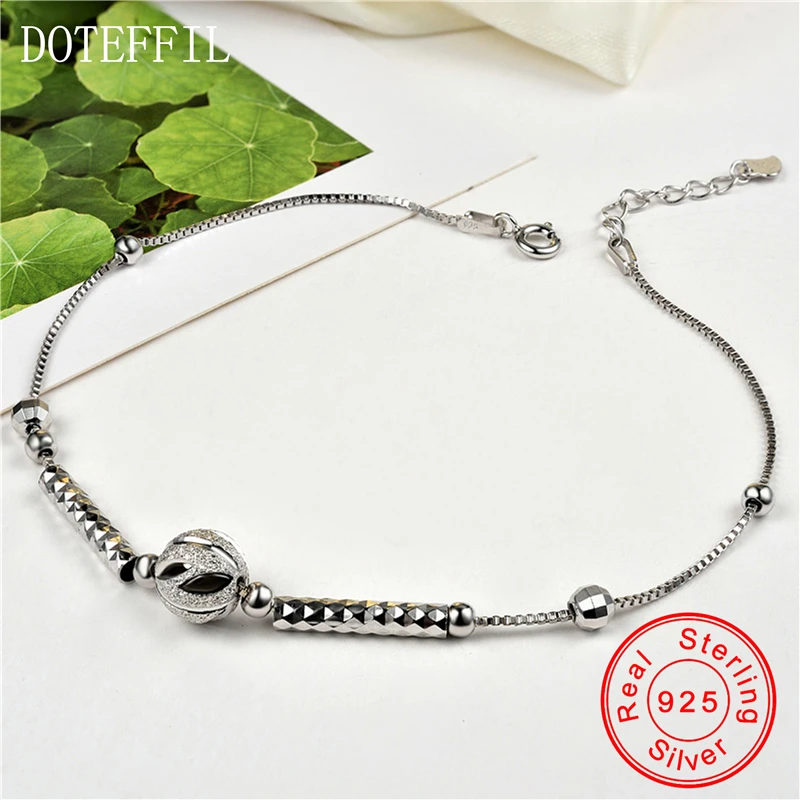 Fashion Contracted 925 Sterling Silver Women Anklets Genuine Silver Round Bead Chains Real Sterling Silver Girl Anklets Jewelry
Fashion Contracted 925 Sterling Silver Women Anklets Genuine Silver Round Bead Chains Real Sterling Silver Girl Anklets Jewelry